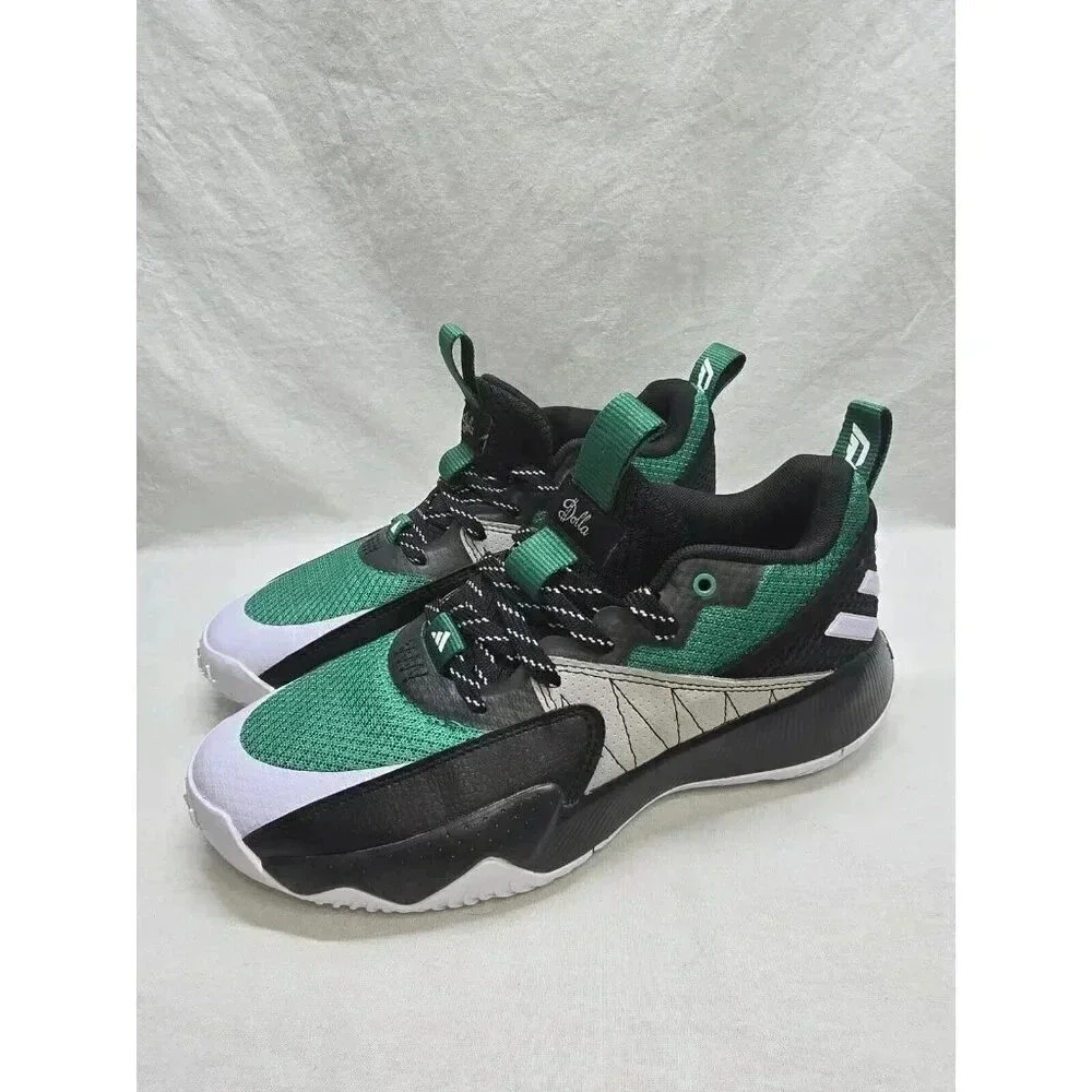 Size 7 Mens  - Adidas Dame Certified EXTPLY 2.0 Black Court Green